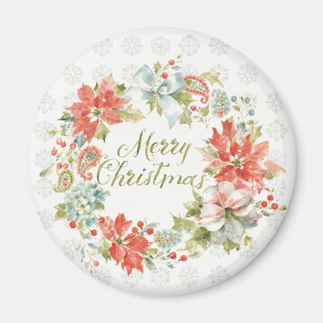 Home for the Holidays Merry Christmas Magnet (Front)