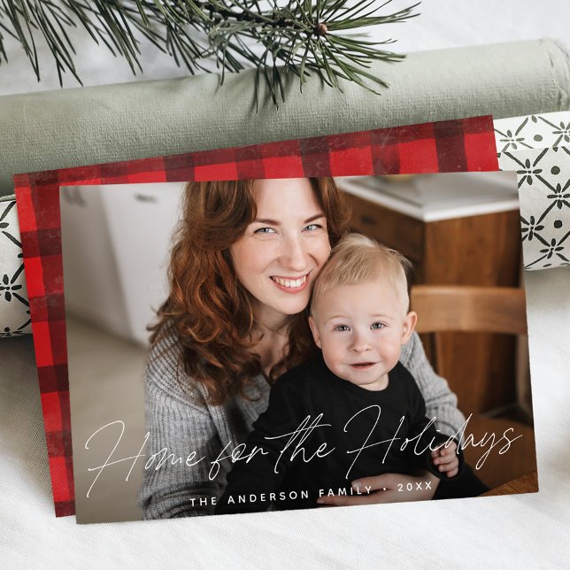 Home For The Holidays Photo Holiday Card (Creator Uploaded)