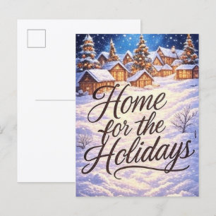 'Home for the Holidays' Postcard