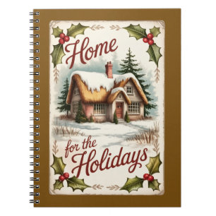 Home For The Holidays Winter Notebook