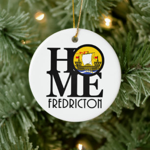 HOME Fredricton New Brunswick Ceramic Ornament