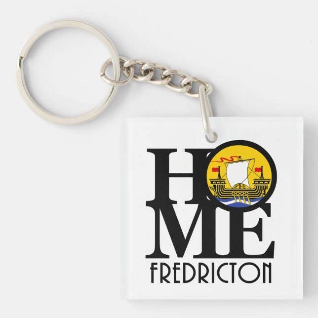 HOME Fredricton New Brunswick Keychain (Front)