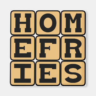 Home Fries, Potato Breakfast Meal Magnet
