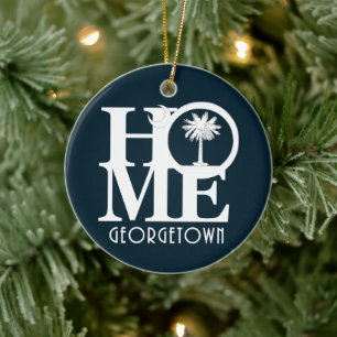 HOME Georgetown South Carolina Ceramic Ornament