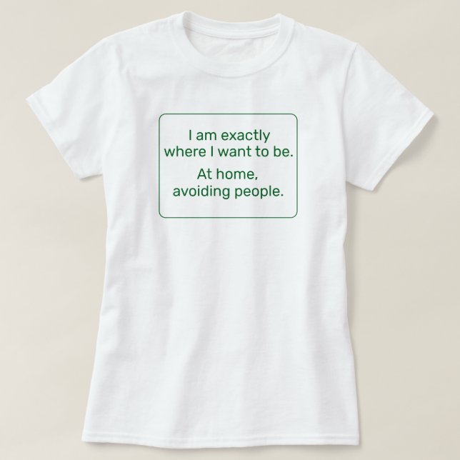 Home (green) T-Shirt (Design Front)