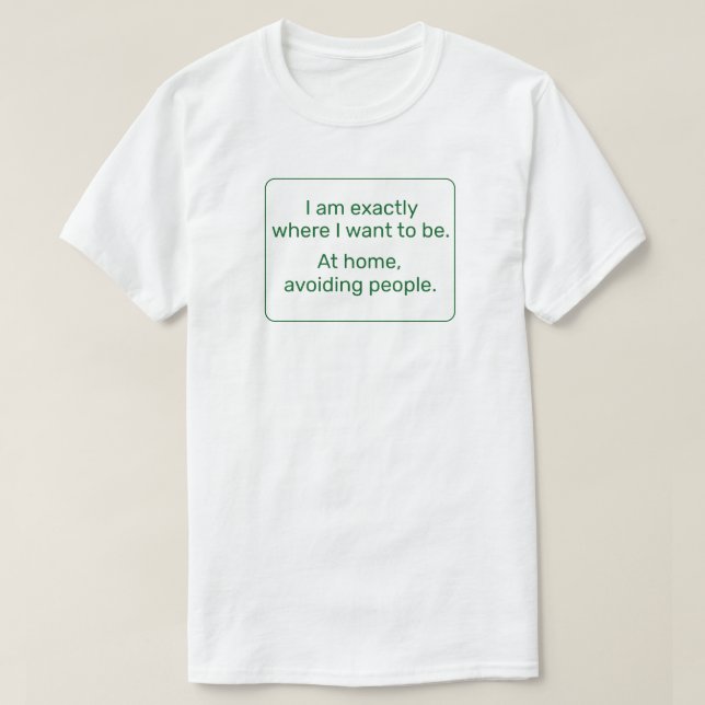 Home (green) T-Shirt (Design Front)