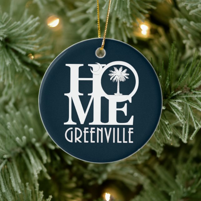 HOME Grenville South Carolina Ceramic Ornament (Tree)