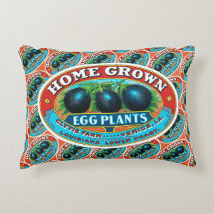 Home Grown Egg Plants Accent Pillow