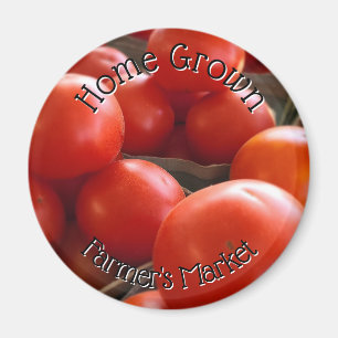 Home Grown Heirloom Tomatoes Farmer's Market Magnet