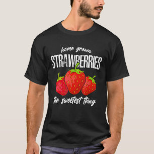 Home Grown Strawberries Vintage Strawberry Girl T-Shirt