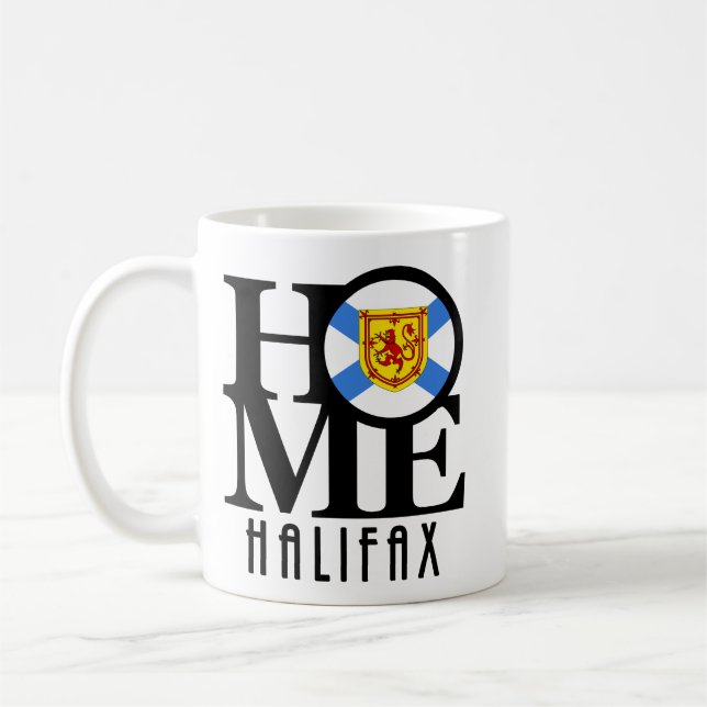 HOME Halifax Nova Scotia 11oz Coffee Mug (Left)
