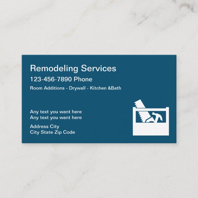 Home Handyman Services Business Card (Front)