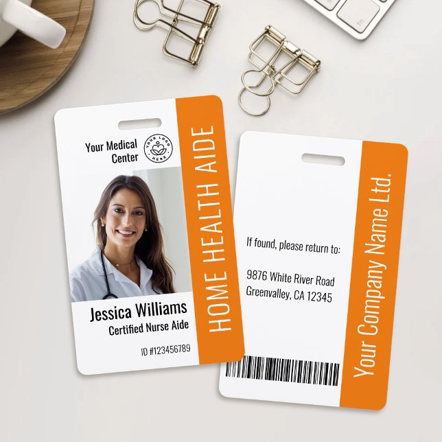 Home Health Aide Certified Nurse Aide Photo ID Bad Badge (Creator Uploaded)
