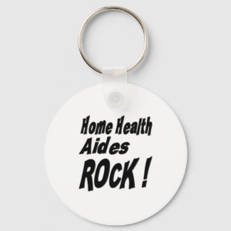 Home Health Aides Rock! Keychain