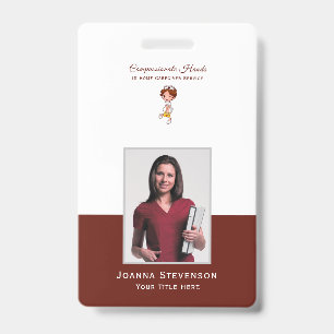 Home Health Care Nurse Caregiver Photo Badge