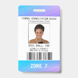  Home Health Colourful Security Photo Name Badge