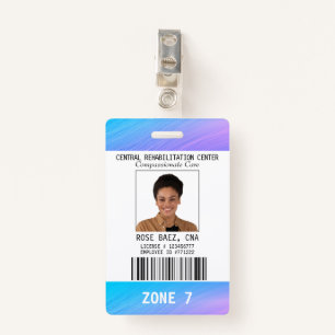  Home Health Colourful Security Photo Name Badge