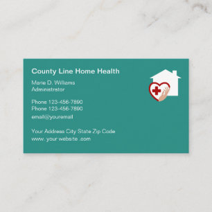 Home Health Medical Services Business Card