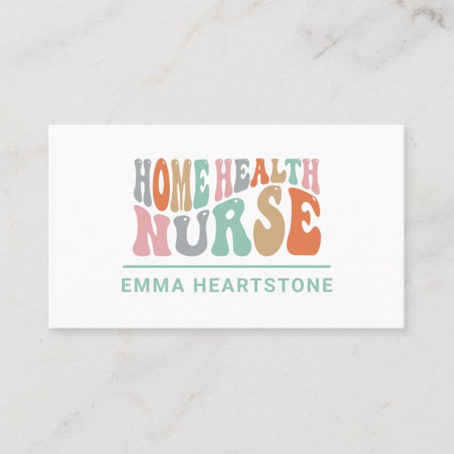 Home Healthcare Nurse Appointment Card (Front)