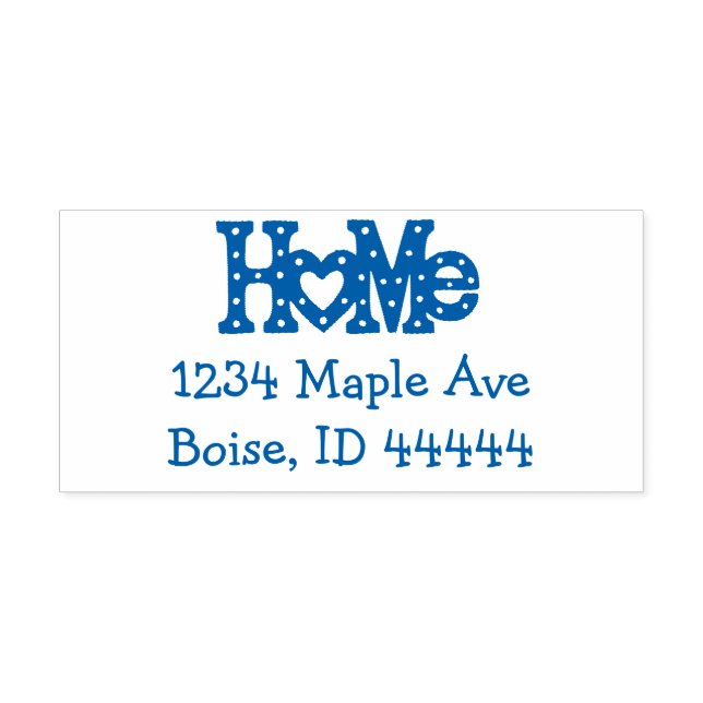 Home Heart Customizable Self-inking Stamp (Design)
