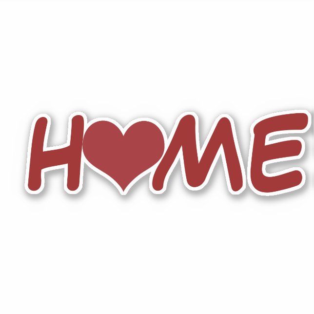 Home heart sticker (Front)