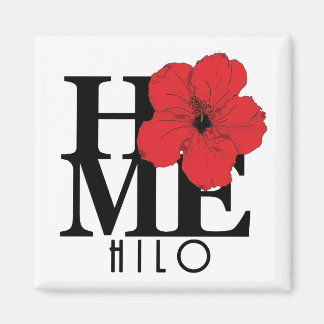HOME Hilo Red Hibiscus Magnet