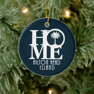 HOME Hilton Head Island Ceramic Ornament