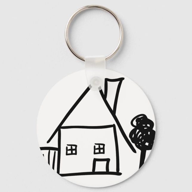 home house icon keychain (Front)