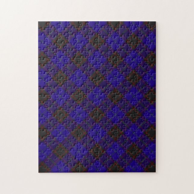 Home Hume Tartan Plaid Pattern Green Jigsaw Puzzle (Vertical)