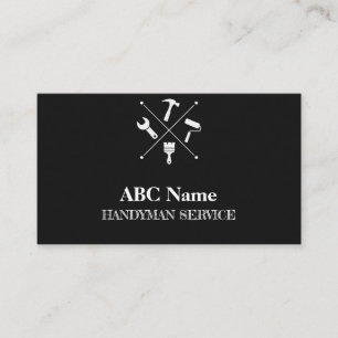 Home improvement and repair handyman services business card