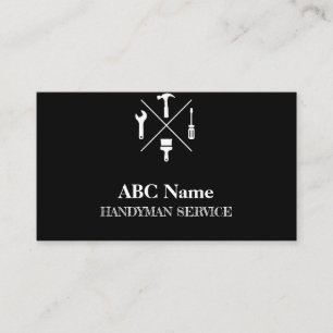 Home improvement and repair handyman services business card