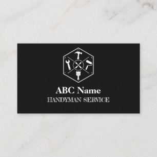 Home improvement and repair handyman services business card