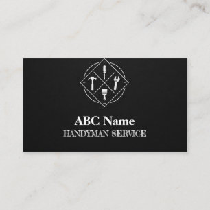 Home improvement and repair handyman services business card