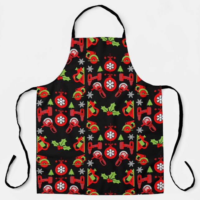 Home Improvement Christmas Gifts Apron (Front)