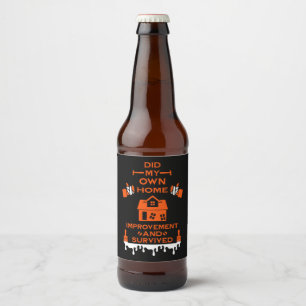 Home Improvement Congratulation Beer Bottle Label