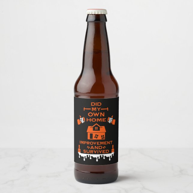 Home Improvement Congratulation Beer Bottle Label (Front)