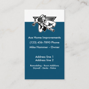 Home Improvement Construction Business Card