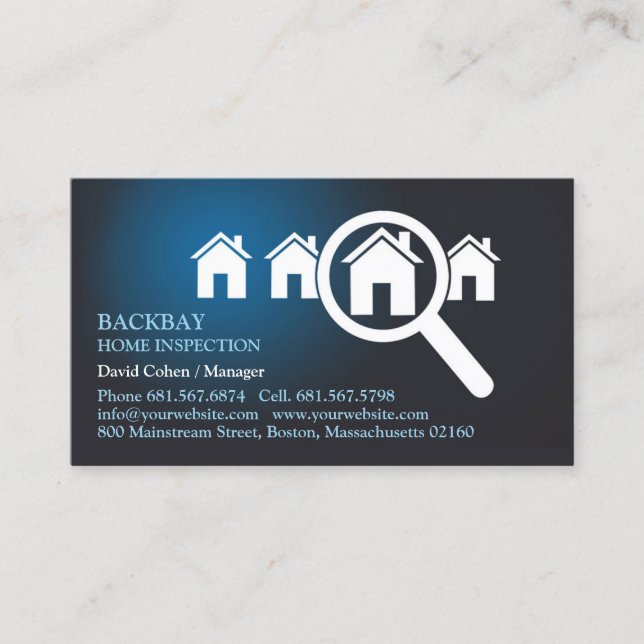Home Inspection Business Card (Front)