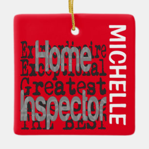 Home Inspector Extraordinaire CUSTOM Ceramic Ornament