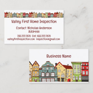 Home Inspector Licensed House Inspector Business C Card