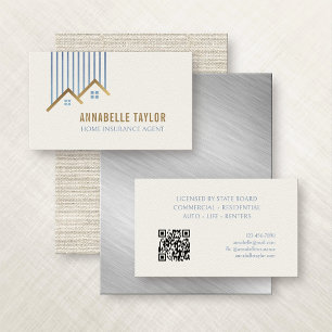 Home Insurance Construction Realty Business Card