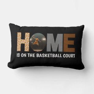 Home Is On The Basketball Court Photo Throw Pillow
