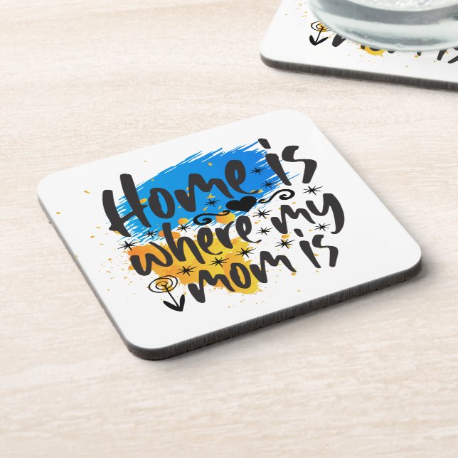 Home Is Where Mom Is  Coaster (Left Side)