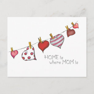 Home is where Mom is - Design for Mom Postcard