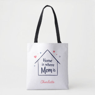 Home Is Where Mom Is Minimalist Mom’s Love Tote Bag