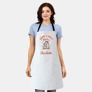 Home Is Where Mom Is Minimalist Mother’s Day Apron