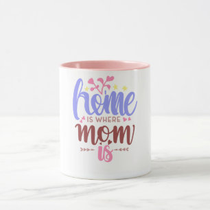 Home is where mom is mug heart warming mother love