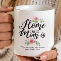 Home Is Where Mom Is Personalized Thank You