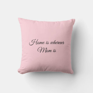 Home is where mom is_Throw Pillow