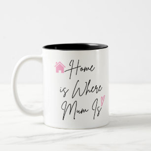 Home Is Where Mum Is – A Cozy Cottage Love Mug